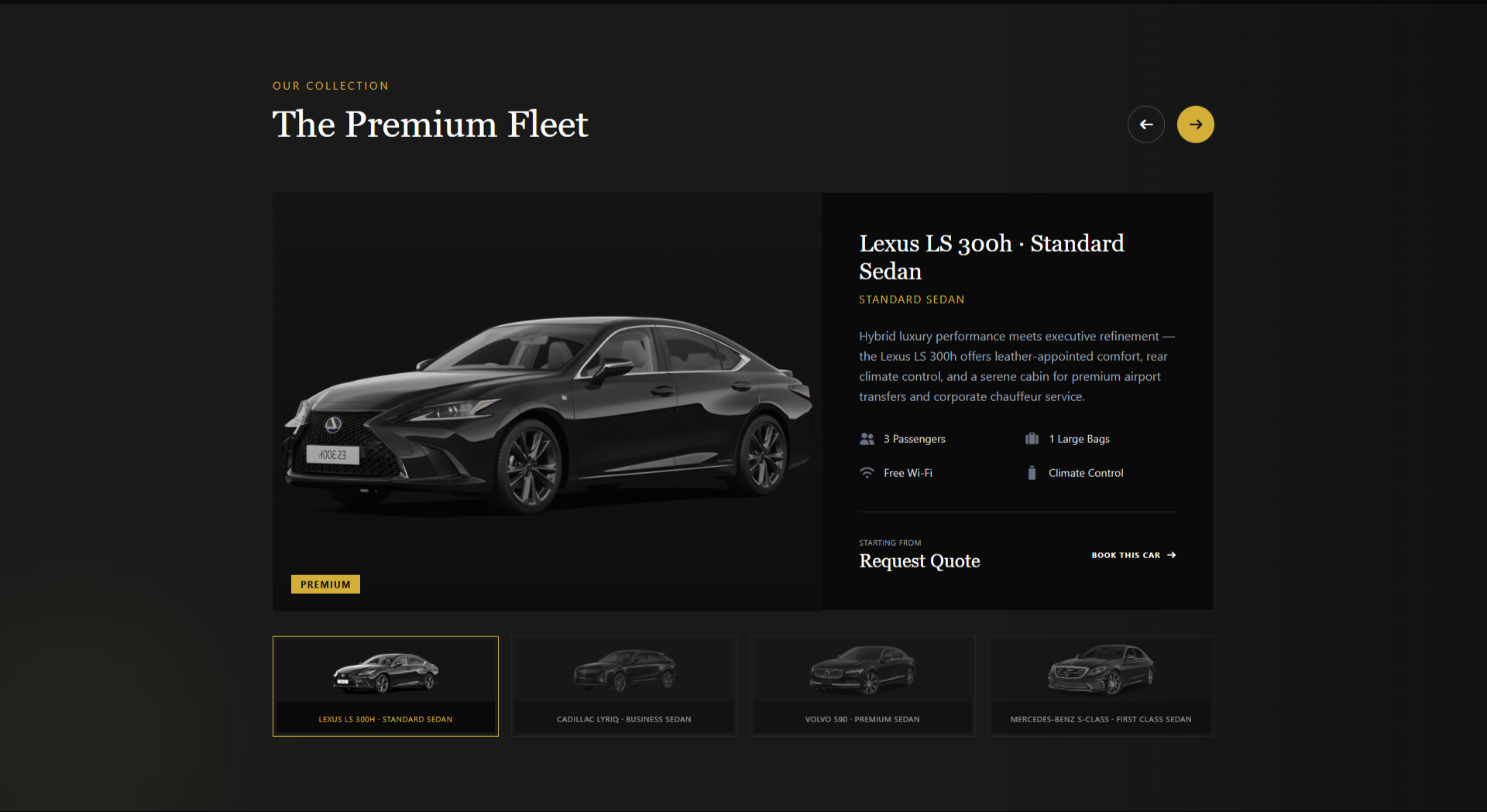 Luxoro website on desktop