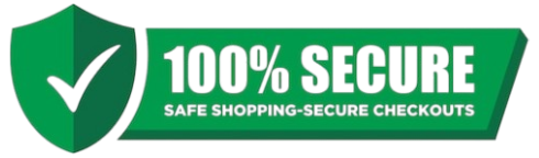 100% secure — safe shopping, secure checkouts